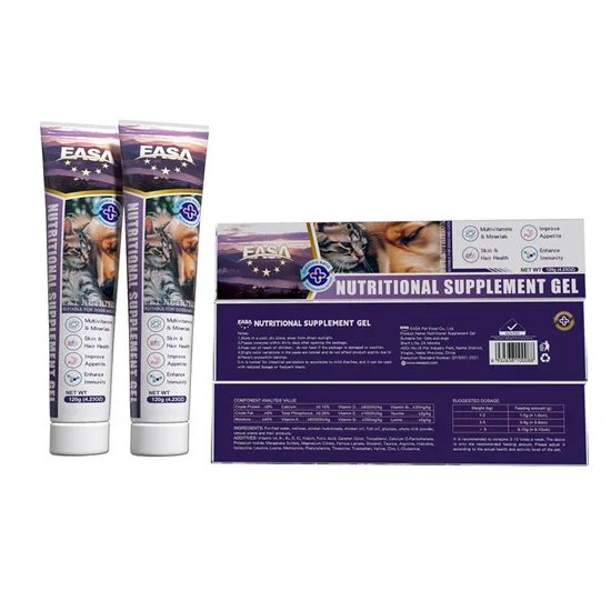 Integratore alimentare probiotico per animali domestici, marchio privato, gel crema vitaminico e minerale, cucciolo di Bichon Frise Pomerania