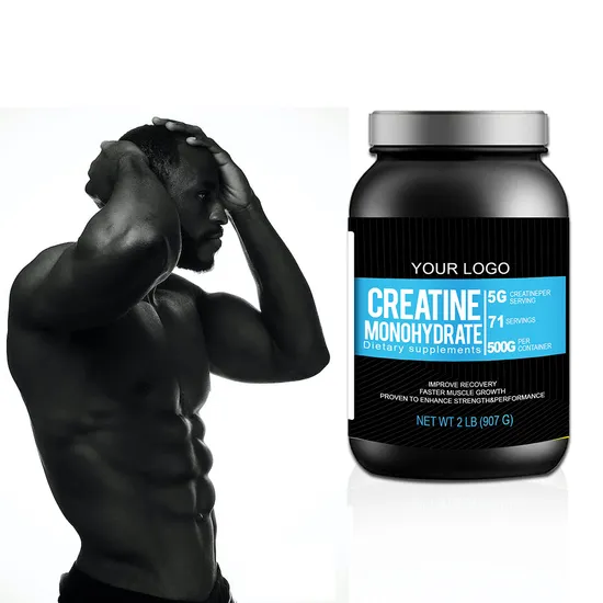 Integratore proteico pre-allenamento all'ingrosso, creatina monoidrato pura in polvere