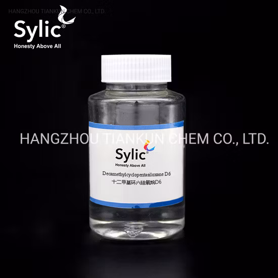 Materia prima Sylic®Decametilciclopentasilossano D6 Olio di silicone per cosmetici Prodotti chimici per la cura della persona Intermedi cosmetici